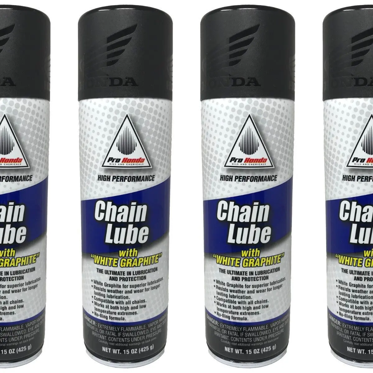 Honda Genuine OEM Chain Lube with White Graphite 08732-CLG00 - 4 Pack