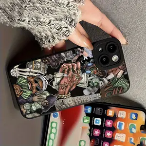 Phone Case - Hip-Hop Money Graffiti - a Stylish Phone Case That Feels Great in Hand And Effectively Protects Your Phone from Drops And Impacts. Compatible with Various Iphone, Including Cases for 16/15/14/13/12
