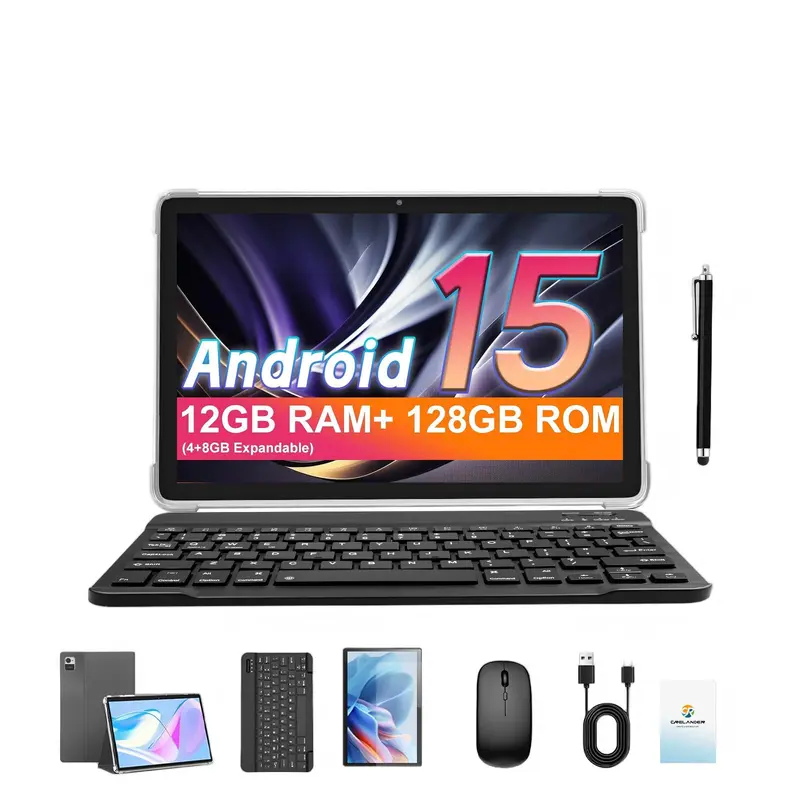 Crelander W30 10.1 Inch Android 15 Tablet PC 12GB+128GB 13MP