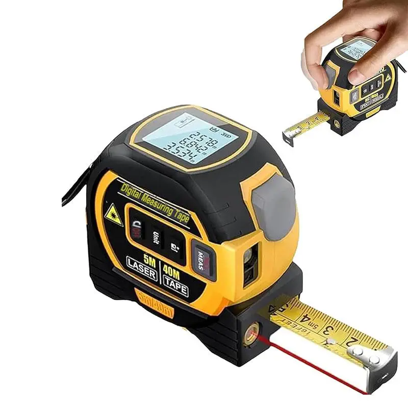 3-in-1 Infrared Laser Tape Measuring Tool, Digital Tape Measure with Laser, Laser Tape Measure, Measuring Tool for Home, Office
