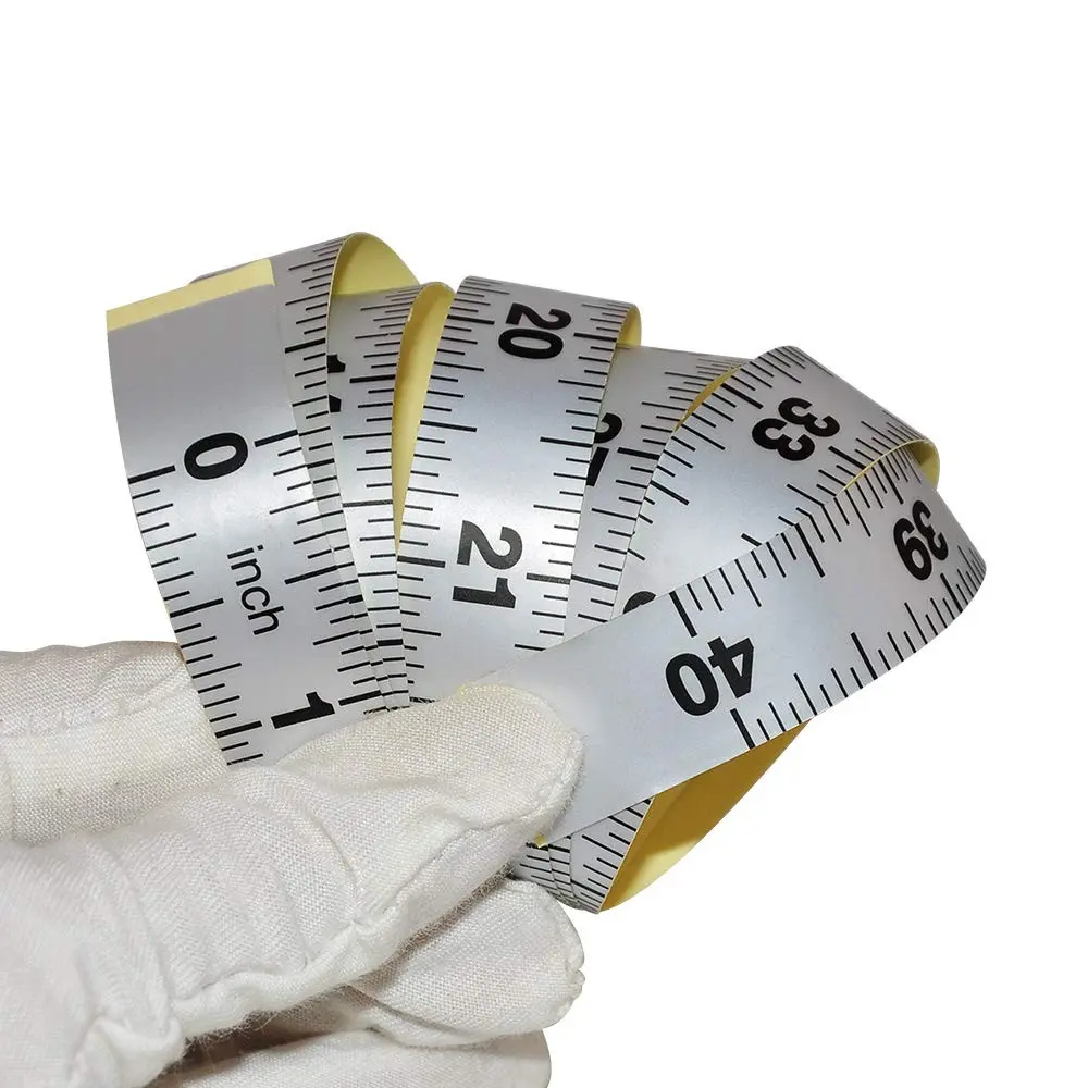 40'' Workbench Ruler Adhesive Backed Tape Measure | Self-Adhesive Tape Measure Read From Left to Right (Inches)