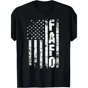 FAFO American Flag Pattern Hoodie |   Patriotic Vintage Design, Black Casual Pullover with Bold White Letters, Unisex Regular Fit Crew Neck, All-Season Comfort, American Flag Apparel, Comfortable Clothing, Durable Fabric, Plus Size