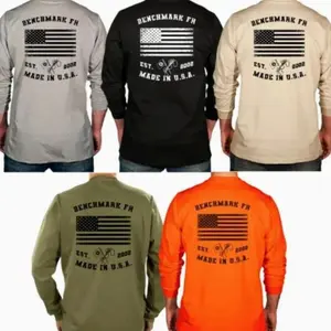 #Benchmark FR Flagship USA Flame Resistant Shirt Sweatshirt, Mens Pullover Printed Shirt, Menswear Graphic Hoodie, Unisex Tshirt 3PM CPU