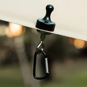 1pc Outdoor Magnetic Light Hook - Securely Hang Camping Lights and Gear with Strong Suction Hiking Essentials