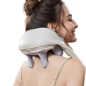 Luxe Wearable Neck & Shoulder Massager with Heat - Eco-Friendly Material, Ergonomic Design, Deep Kneading for Pain Relief, Ideal Gift for All