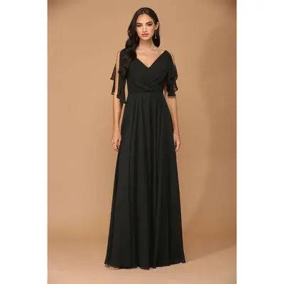 regency wedding dress Retro 1920s Regency Style Lace Empire Dress with Cap Sleeves main image 1