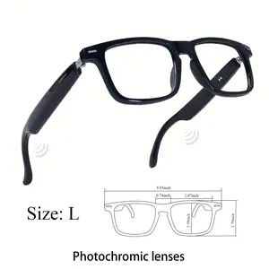 AI Smart Glasses, Supporting Real-time Translation in 160 Languages, Equipped with a GPT Chat System, Unisex Multifunctional Audio Glasses with Built-in Microphone and Speaker, Featuring Music Playback and Hands-free Calling During Calls