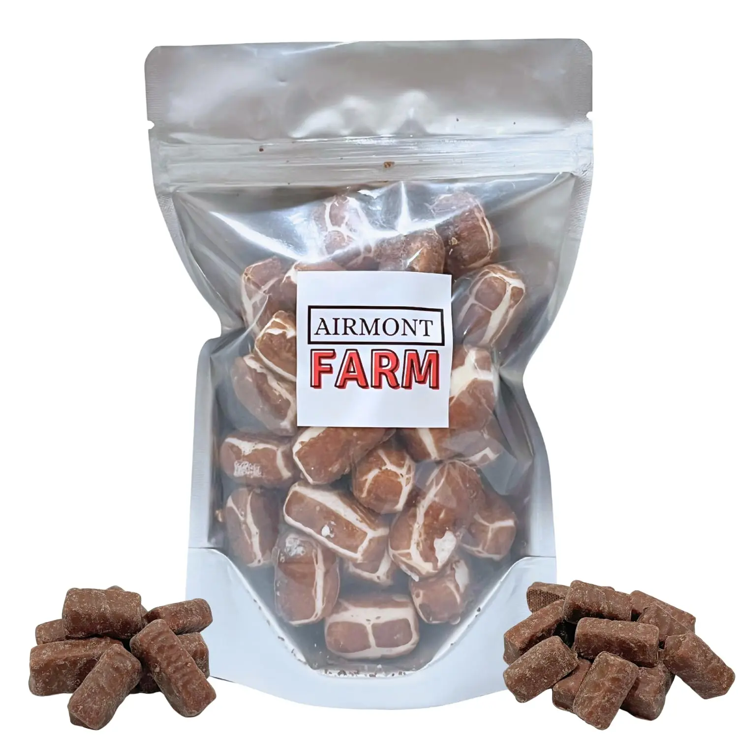 Airmont Farm Freeze Dried Candy Charleston Chews Chocolate Crunch 2.5 oz - Deliciously Crunchy Intense Flavor Lightweight Snack Resealable Bag