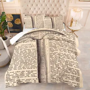 Justice & Freedom Shawshank Pattern Bedding Set, Includes 1 Quilt and 1 or 2 Pillowcases Without Pillows, Soft Bedroom Decor Gift