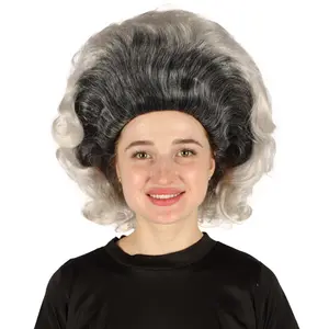 HPO Adult Unisex Drag Queen Grey-black Beehive Wig | Non-flammable Synthetic Fiber Wig