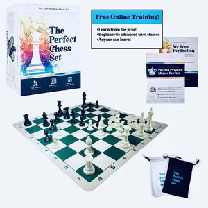 Tournament Chess Set Triple Weighted Staunton Pieces — MegaChess