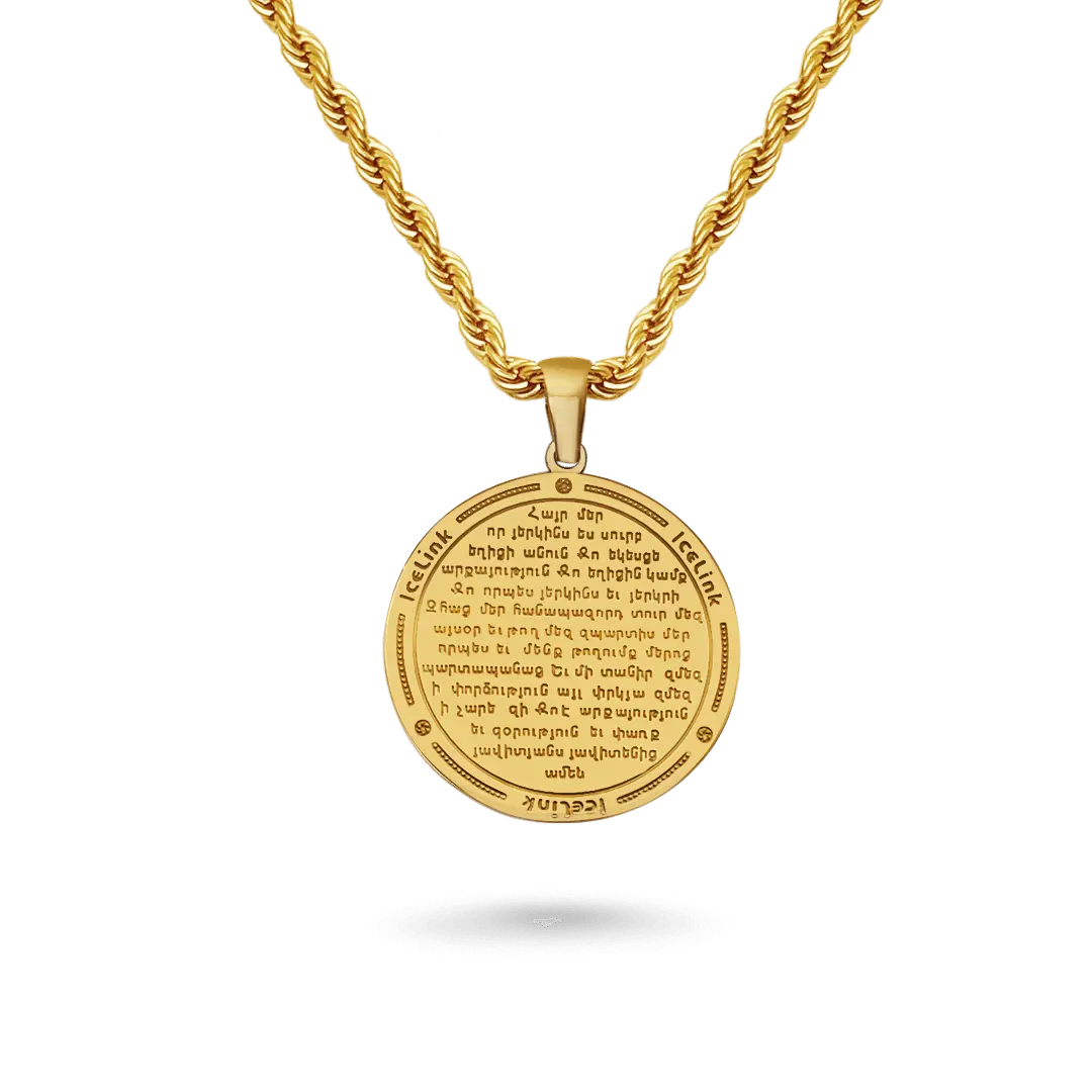 Armenian Hayr Mer Prayer Necklace