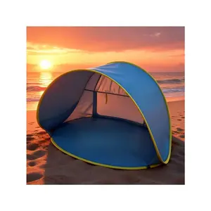Portable Sunshade Beach Tent With Storage Bag, Quick Setup Sun Shelter Suitable For Hiking - High Quality, Sun Umbrella, Hiking Shelter, Pop-Up Tent, Lightweight Tent, High-Quality Tent, Outdoor Sun Canopy, Travel Tent, Beach Goers, Family Outing