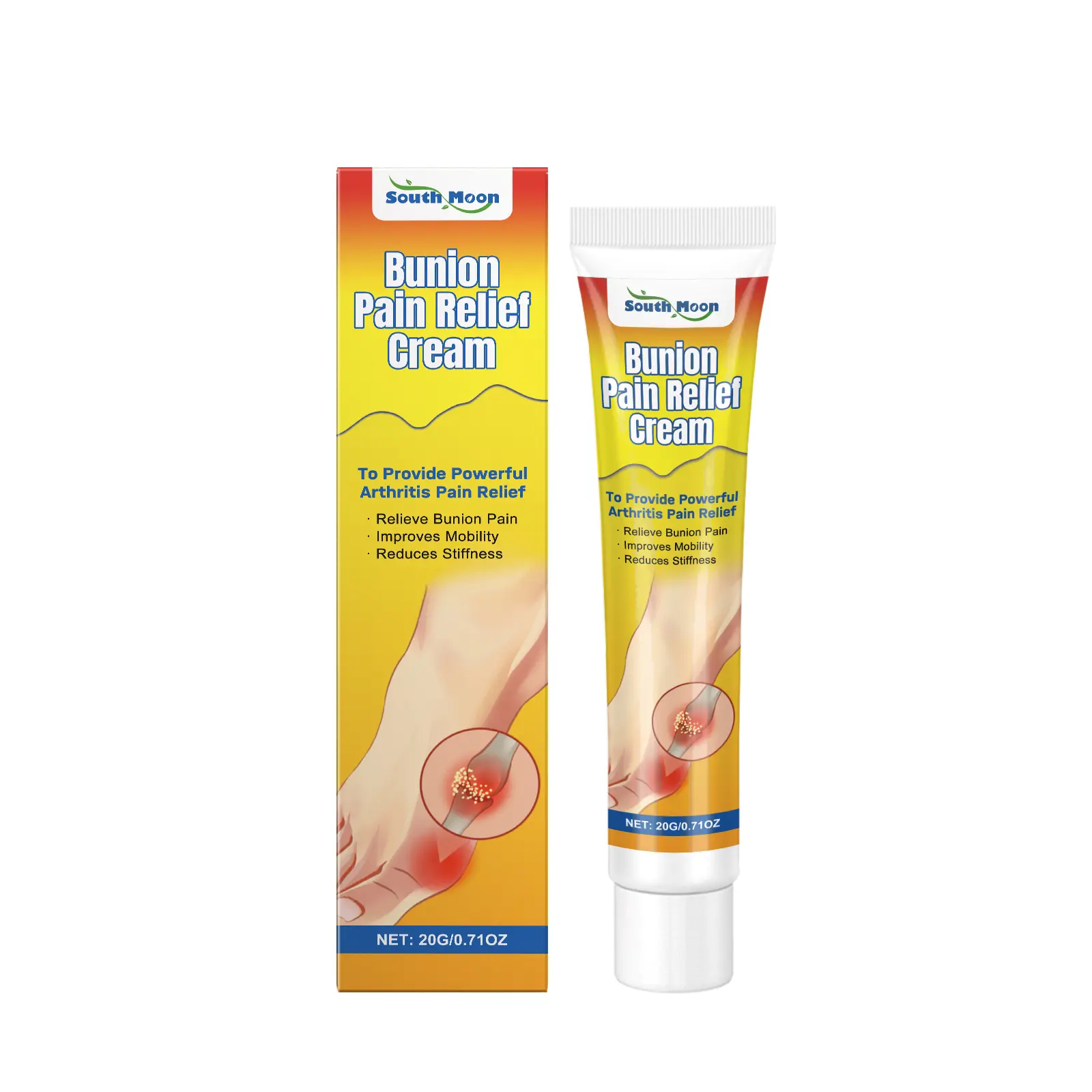 Bunion Care Cream SO-A07-0012-01 20g for Hallux Valgus Massage Comfort Knee Joint Protection Improves Mobility Reduces Stiffness Applicable to Both Men and Women in Daily Care