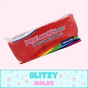 1.10 Lb Red Cold Porcelain, Air Dry Clay, Porcelana Fria Buller Rojo, 500 gramos