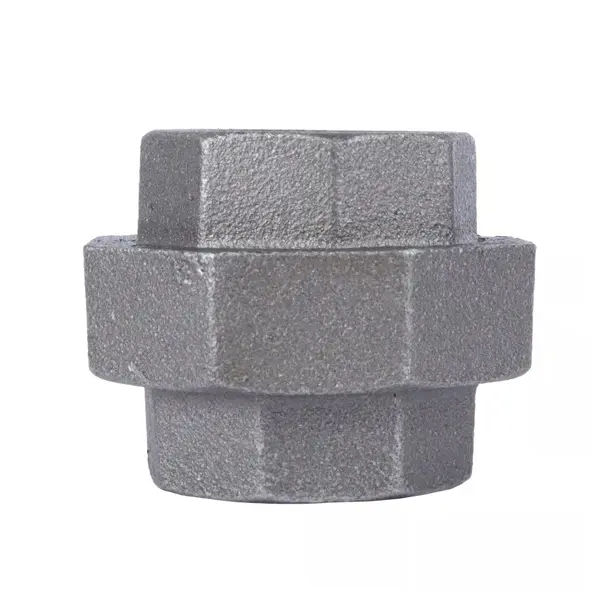 STZ Industries 1-1/2 in. Black Malleable Iron Union – Heavy-Duty Pipe Fitting