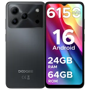 DOOGEE NOTE56 Android 16 Phone, 24GB+64GB, 6150mAh Big Battery, 6.56" 90Hz Smooth Display, Slim & Lightweight, NFC, AI