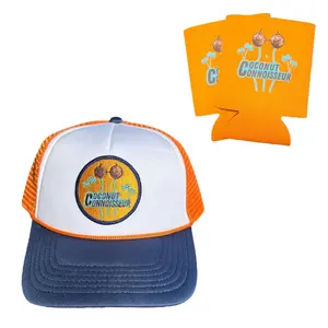 “Coconut Connoisseur” Hat and Beer Koozie (Can Cooler) Bundle