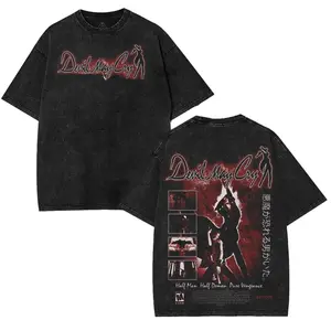 Devil May Cry DMC Dante Double Printed Unisex  Cotton T-Shirt, Hoodie Gift For Game Fan, graphic tees Menswear Top Fitted Fabric Fashion