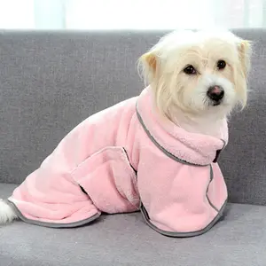 Ultra Absorbent Dog & Cat Grooming Robe - Ultra Soft & Fast Drying Microfiber Pet Bath Towel, Wearable Dog Drying Coat, Perfect Valentine's Day Gift,