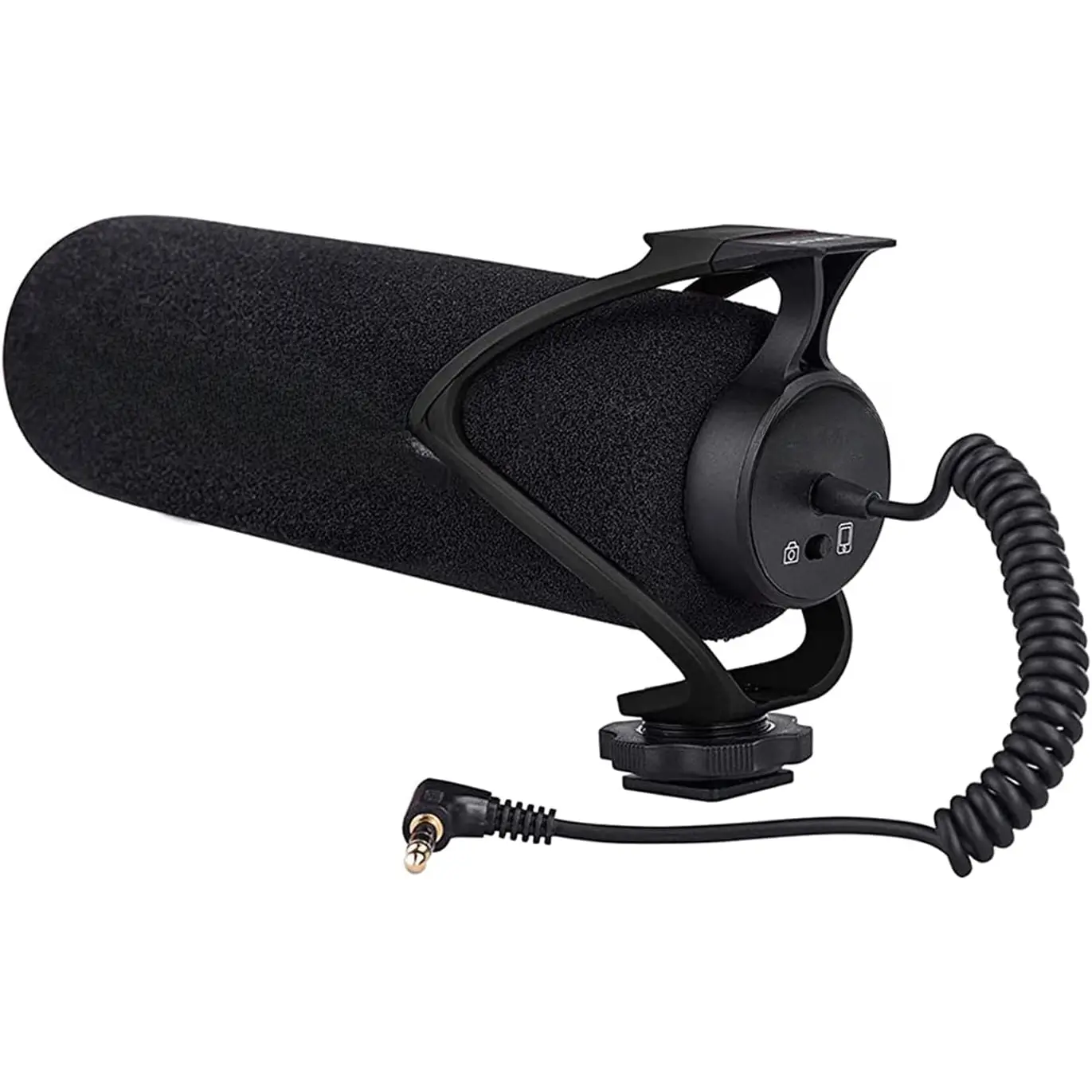 CVM-V30 LITE Video Microphone,Super-Cardioid Condenser On-Camera  Microphone for     DSLR Cameras,Mic for  Android Smartphone with 3.5mm Jack(Black)