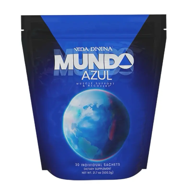 Mundo Azul – BCAA + Creatine for Muscle Support & Recovery Supplement by Vida Divina 5  individual sachets