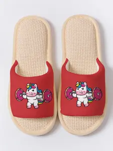 Weightlifting Unicorn Donut Slippers Cloud-Feeling Vibrant Playful Fitness Style Indoor Outdoor Must-Have