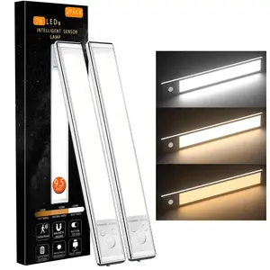 1500mAh Motion Sensor Under Cabinet Lights, Dimmable USB Rechargeable LED Night Light, Magnetic Closet Lights for Kitchen Wardrobe Pantry Stairs Bathroom, Mother's Day Gift