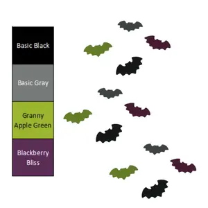 100 Genuine Stampin Up Tool Paper Cardstock Bats Punch Shape Die Cut Confetti