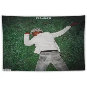 Ken Carson Project X Musicflag, Tapestry Wall Hanging, 40 x 60 Inches, for Bedroom, Living Room, College Dorm Decor