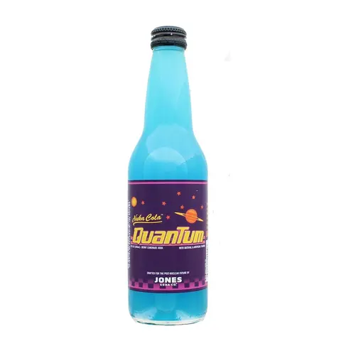 Men's Fallout 4 Nuka-Cola Quantum Label Berry Graphic Tshirt - Casual Menswear Top, Adults' Fandom Apparel with +400 HP Boost Theme, Inspired by Jones Soda 12oz Berry-Fruit Drink, 17 Fruit Flavors, Strontium Additive, Unique Kick