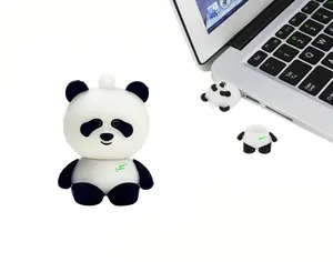 2.0 or 3.0 in 16gb - 32gb - 64gb - 128gb Panda Bear White Black Animal Novelty Cute Gift USB Flash Thumb Drive