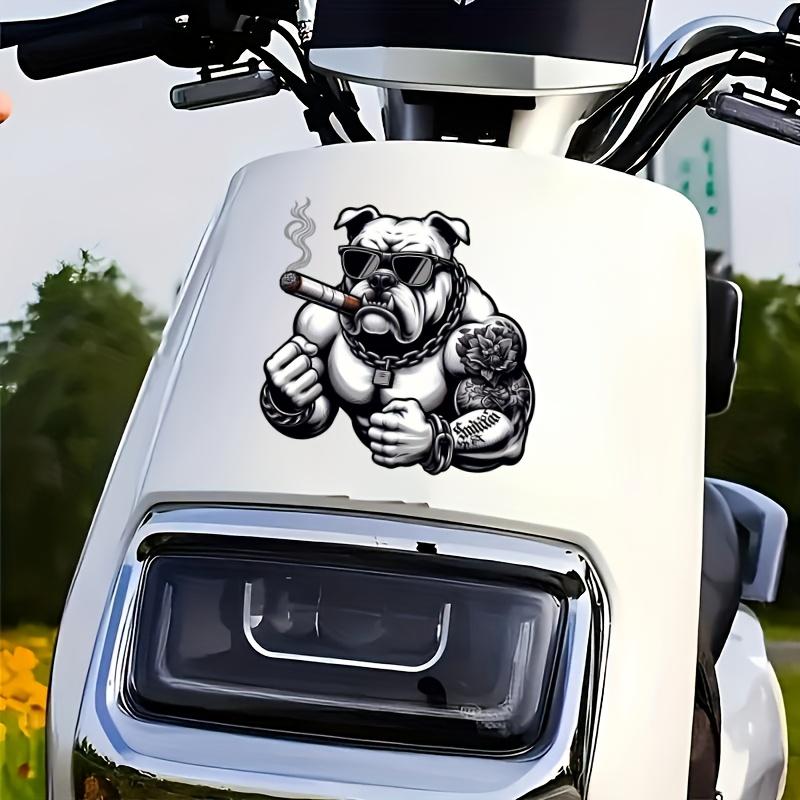 American Bulldog Stickers Car Decals - High-Quality PVC Scratch-Resistant Decorative Stickers for Cars, Motorcycles, Trailers, ATVs, and Laptops - Bold American Bulldog Design with Stylish Glasses and Tattoos, Vehicle Scratch Protection Cover | Trendy A American Bulldog Stickers Car Decals - High-Quality PVC Scratch-Resistant Decorative Stickers for Cars, Motorcycles, Trailers, ATVs, and Laptops - Bold American Bulldog Design with Stylish Glasses and Tattoos, Vehicle Scratch Protection Cover | Trendy A