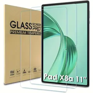 3-piece Honor Pad X8a 11 inch 2024 tablet screen protector - scratch resistant, bubble free, shatter resistant, high-definition transparent, glossy - designed specifically for Honor Pad X8a - daily use - tempered glass