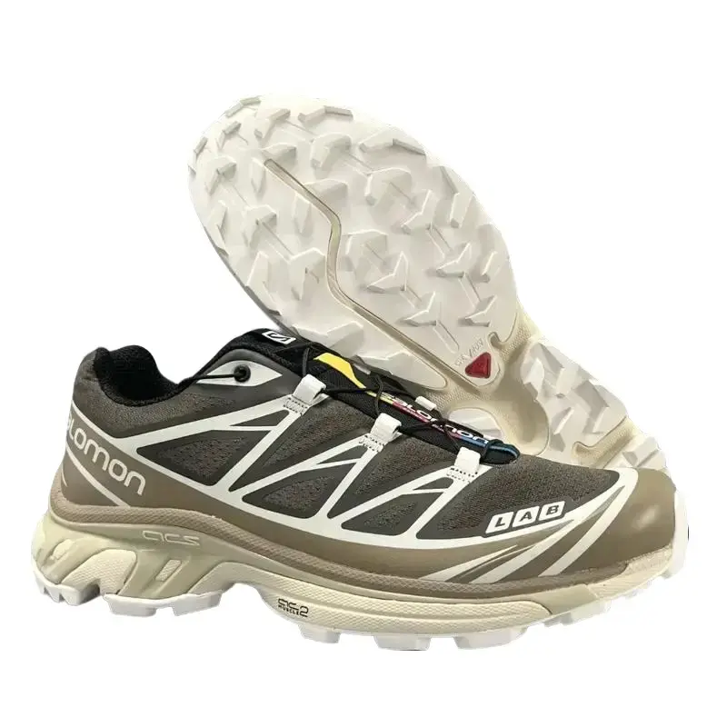 Salomon XT‑6 Unisex Trendy Hiking Sneakers, Impact‑Resistant Midsole, All‑Weather Non‑Slip Sole, for Urban Exploration, Hill Trekking and Day‑long Wear