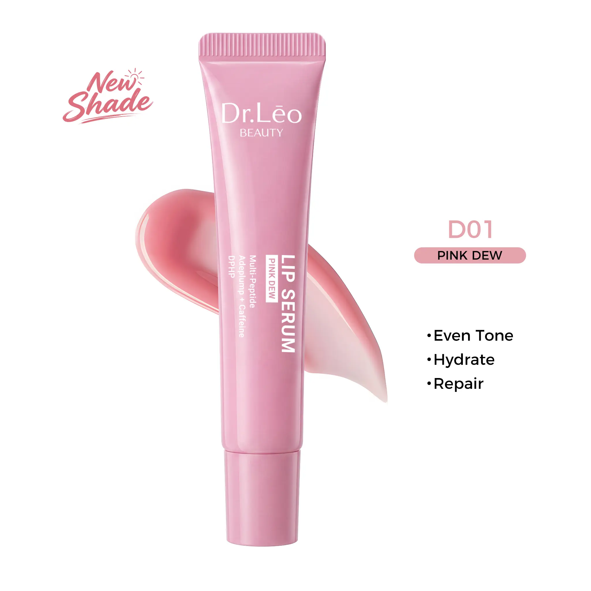 Dr. Leo Peptide Lip Serum – Repair & Nourish Lip Care for Smoothing Lip Lines, Even Tone & Natural Lip Color