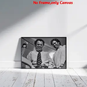 1pc, Wall Art, Vintage Poster, Step Brothers Movie Bathroom Scene Print, Black and White Movie Poster, Bathroom Aesthetics, Bathroom Decoration, Toilet Decoration, Frameless Modern Home Decoration, Unframed Painting