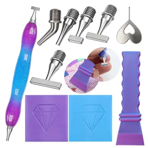 Diamond Painting Pen Set, Fine Steel Diamond Art Drill Bit, Multi-Function Point Drill Pen, Strong Adhesive Tool Accessories, Diamond Art Tools