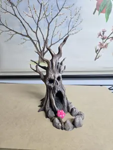 Haunted Hollow Dice Tower Tree by Fates End Hand Painted 3D Printed Functional Art Game Night Accessory for DND Nerd Gift