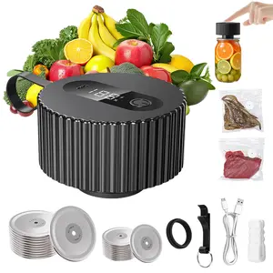 Electric Mason Jar Vacuum Sealer, Upgraded 3-in-1 Jar Vacuum Sealer Kit for Mason Jars, Canning, Containers, Bags, Ideal for ‌Home Cooks, DIY Enthusiasts