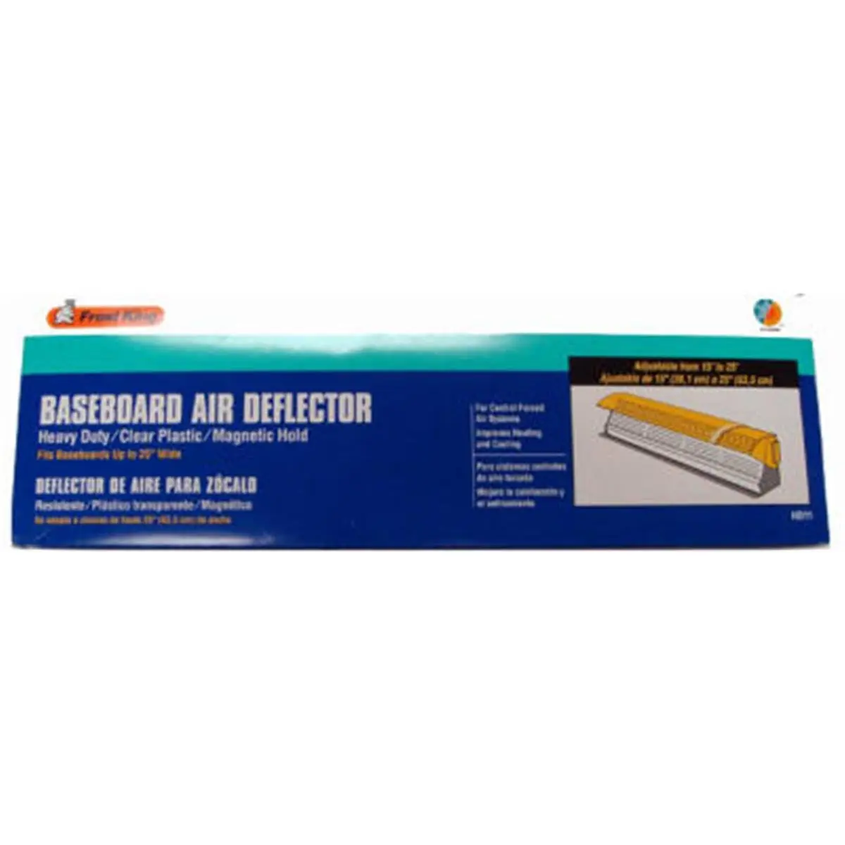 Frost King HD11 Adjustable Heat and Air Deflector, Transparent Plastic Vent Cover for Baseboards, 0.75 lbs, 2.75 x 15.3 x 4.9 in, Extends 15-24 in, Improves Indoor Heat Control (Sports & Outdoor Sailing Use)