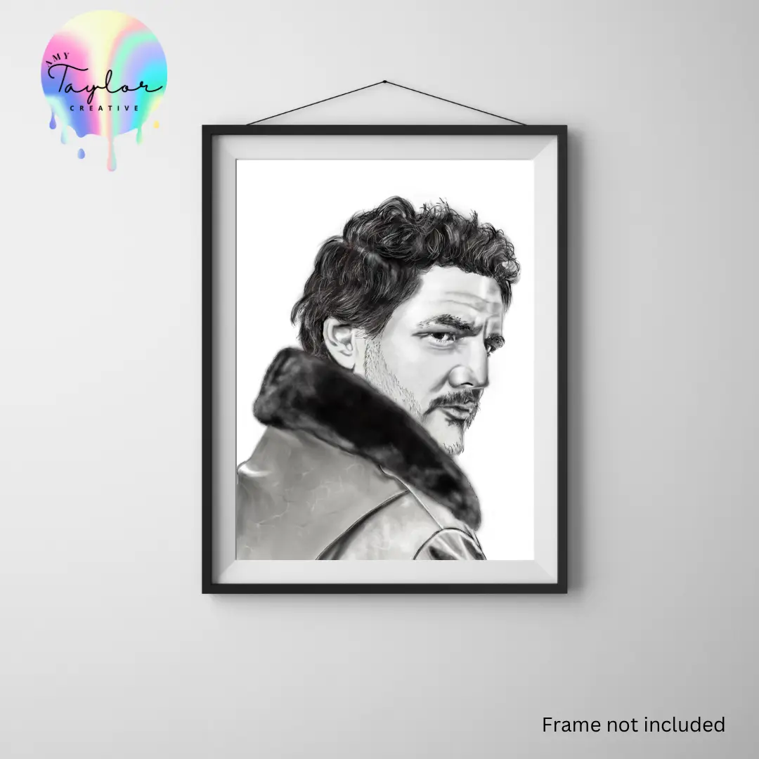 Pedro Pascal Portrait Art Print