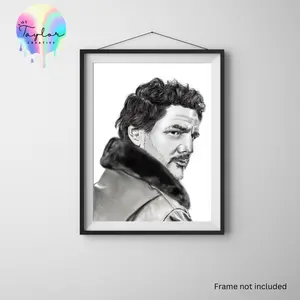 Pedro Pascal Portrait Art Print