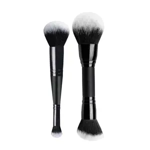 Dual-Ended Makeup Brushes Set, Beauty Duo Brush, Cream & Powder Application Tools for Foundation, Concealer, Blush, Bronzing, Perfect for Daily Use