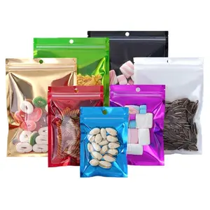 Candy Bag, 100pcs/set Mini Self Sealing Candy Bag, Snack Bag, Gift Wrapping Bag, Food Storage Bag for Home Kitchen Party, Party Gift Packs