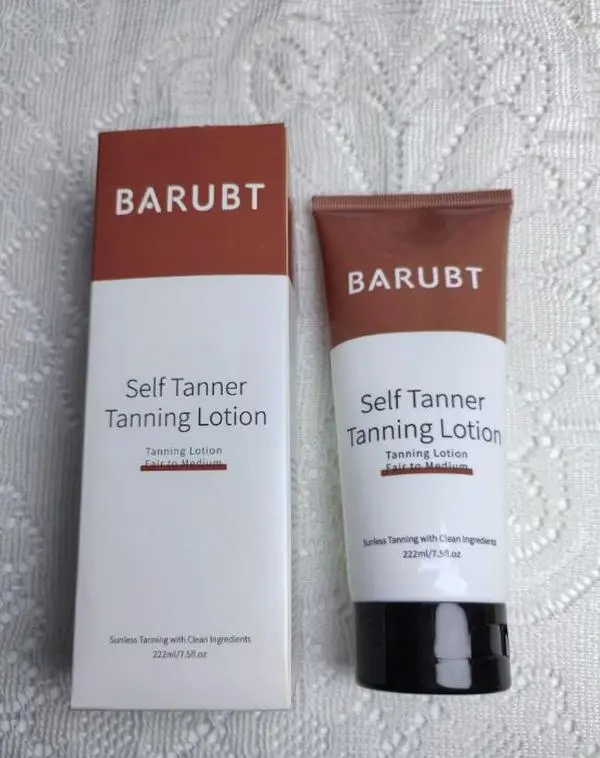 BARUBT Self Tanner Tanning Lotion, Sunless Tanning Lotion for Fair to Medium Skin, Clean Ingredients, 7.5 fl oz