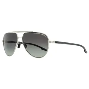 Porsche Design Modern Pilot Sunglasses P'8935 D Palladium/Matte Black 62mm