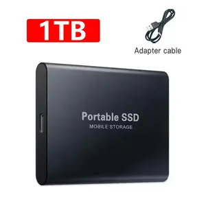 4TB Large Capacity External Hard Drive Quiet Operation Mobile Storage SSD USB3.2 Type-C High Speed Solid State Disk for PC MAC Red/Black/Blue Aluminum Alloy