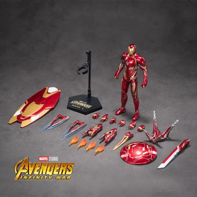 Marvel Iron Man Series Action Figure - ZD Toys 7 in Deluxe Painted Exquisite Collection Mark Model, Ideal Gift for Toy Collectors