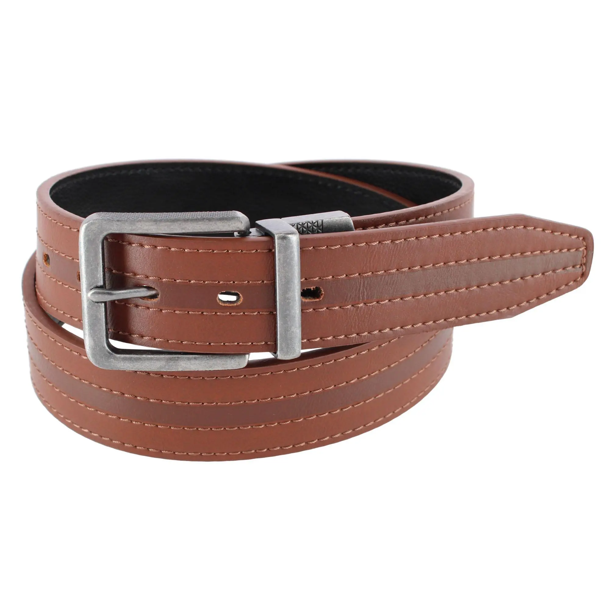 Lee Men's 38mm Pebble Reversible Belt with Center Emboss, Reversible Belts, Stripe, Embossing, Embroider, Clean Cut Edges